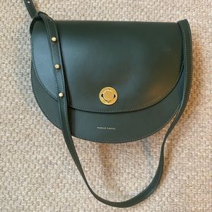 Mansur Gavriel deep green structured bag. Used once/excellent condition.